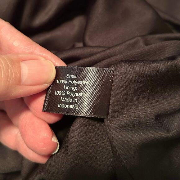 Lane Bryant black white and green sleeveless dress with pleated skirt, sz 14/16 - Picture 9 of 10